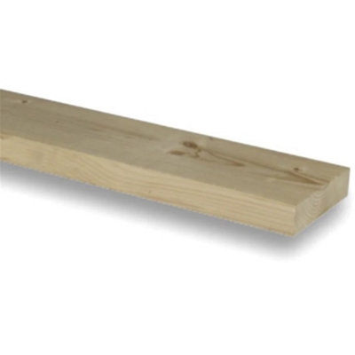 PACK OF 10 (Total 10 Units) - 38mm x 175mm (35mm x 170mm Finish) Planed All Round Redwood Timber - 3.6m Length