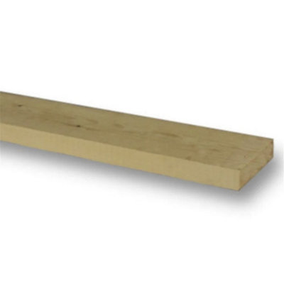 PACK OF 10 (Total 10 Units) - 38mm x 75mm (1.5" x 3") Sawn Timber Carcassing Wood Softwood Timber - 2.4m Length