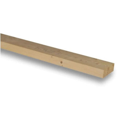 PACK OF 10(Total 10 Units)-47mm x 100mm (4x2")(45mm x 95mm Finish) C16 Kiln Dried Regularised Timber Carcassing-1.2m Length