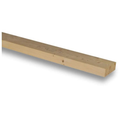 PACK OF 10(Total 10 Units)-47mm x 125mm (5x2")(45mm x 120mm Finish) C16 Kiln Dried Regularised Carcassing Timber-3.6m Length