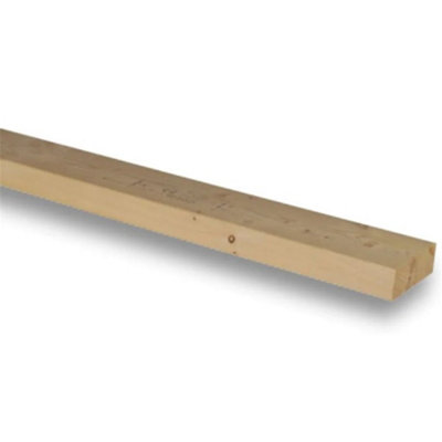 PACK OF 10(Total 10 Units)-47mm x 125mm (5x2")(45mm x 120mm Finish) C16 Kiln Dried Regularised Timber Carcassing-3.6m Length