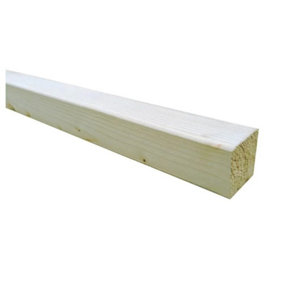 PACK OF 10 (Total 10 Units) - 47mm x 50mm (2x2") (45mm x 45mm Finish) C16 Kiln Dried Regularised Carcassing Timber - 1.8m Length