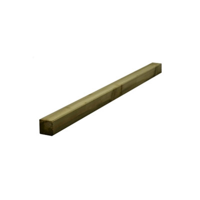 PACK OF 10 (Total 10 Units) - 47mm x 50mm Sawn Softwood Carcassing Treated Green Timber - 4800mm Length
