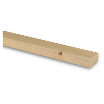 PACK OF 10(Total 10 Units)-47mm x 75mm (3x2")(45mm x 70mm Finish) C16 Kiln Dried Regularised Timber Carcassing-1.8m Length