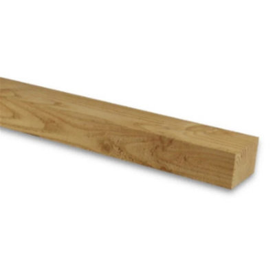 PACK OF 10 (Total 10 Units) - 75mm x 100mm (4" x 3") Sawn Timber Carcassing Wood Softwood Timber - 1.5m Length