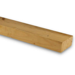 PACK OF 10 (Total 10 Units) - 75mm x 100mm (4x3") C24 Kiln Dried Regularised Carcassing Timber - 1.8m Length