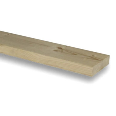 PACK OF 10 (Total 10 Units) - 75mm x 150mm (70mm x 145mm Finish) Planed All Round Redwood Timber - 4.8m Length