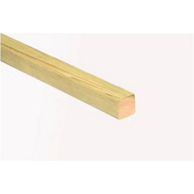 PACK OF 10 (Total 10 Units) - Kiln Dried C24 Regularised Treated Timber- 47mm x 50mm x 3000mm Length