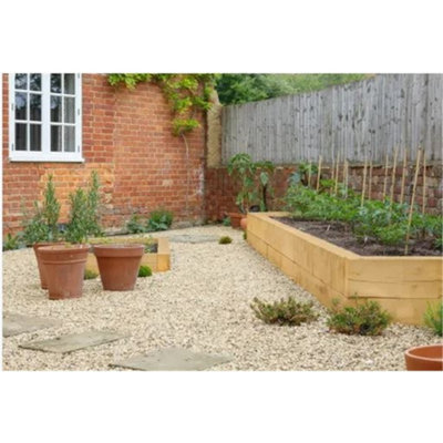 PACK OF 10 (Total 10 Units) - PEFC Oak Sawn Sleepers- 100mm x 200mm x 2400mm Length