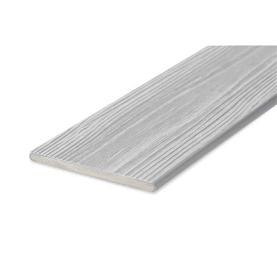 Pack of 10 (Total 10 Units) - Premium Apex Grooved Deck Boards - 150mm (W) x 12mm (H) x 2200mm (L) - Arctic Birch