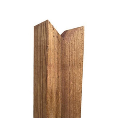 Pack of 10 (Total 10 Units) - Premium Brown Treated Birdsmouth Timber Post - 100mm (W) x 100mm (H) x 900mm (L)
