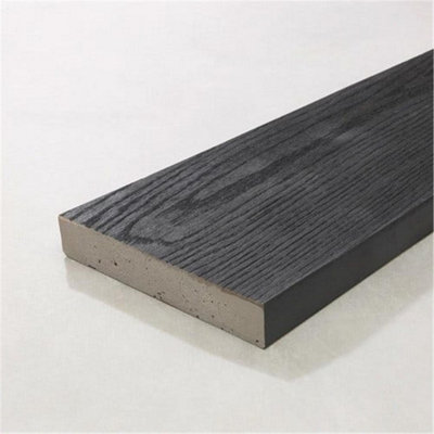 Pack of 10 (Total 10 Units) - Premium Enhanced Grain Composite Decking Boards - 126m (W) x 32mm (H) x 3600mm (L) - Burnt Cedar