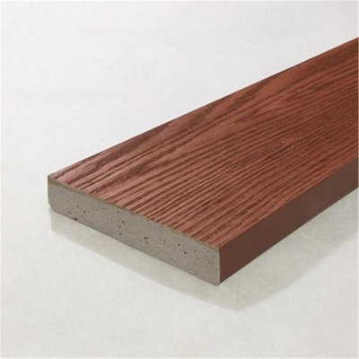 Pack of 10 (Total 10 Units) - Premium Enhanced Grain Composite Decking Boards - 176m (W) x 32mm (H) x 3600mm (L) - Jarrah