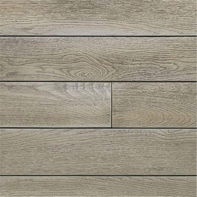 Pack of 10 (Total 10 Units) - Premium Enhanced Grain Composite Decking Boards - 176m (W) x 32mm (H) x 3600mm (L) - Smoked Oak
