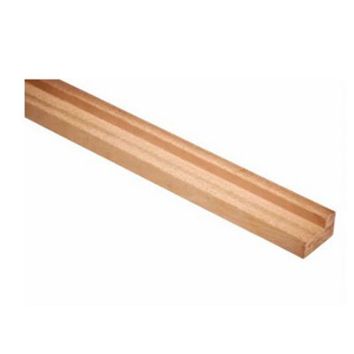 PACK OF 10 (Total 10 Units) - Premium FSC Dark Hardwood Fire Check Bead - 22mm x 26mm x 2400mm Length