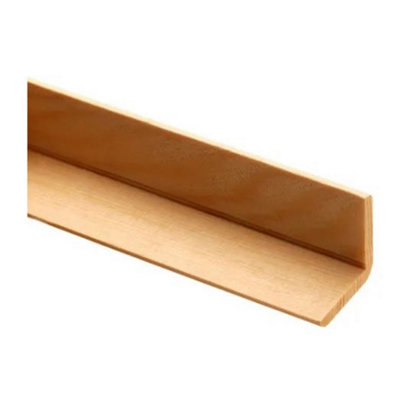 PACK OF 10 (Total 10 Units) - Premium FSC Pine Angle - 34mm x 34mm x 2400mm Length