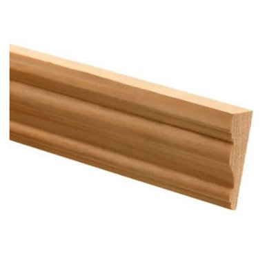 PACK OF 10 (Total 10 Units) - Premium FSC Pine Decorative Profile - 12mm x 31mm x 2400mm Length