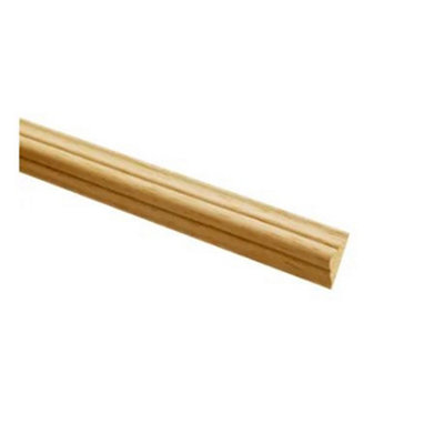 PACK OF 10 (Total 10 Units) - Premium FSC Pine Decorative Profile - 8mm x 21mm x 2400mm Length