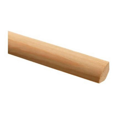 PACK OF 10 (Total 10 Units) - Premium FSC Pine Quadrant - 12mm x 12mm x 2400mm Length