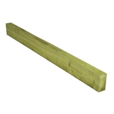 Pack of 10 (Total 10 Units) - Premium Green Treated Back Rail - 47mm (W ...