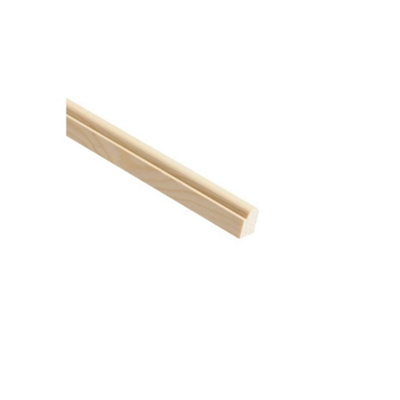 PACK OF 10 (Total 10 Units) - Premium Pine Staff Bead - 15mm x 21mm x 2400mm