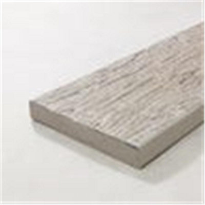 Pack of 10 (Total 10 Units) - Premium Weathered Oak Decking Boards - 200m (W) x 32mm (H) x 3600mm (L) - Driftwood