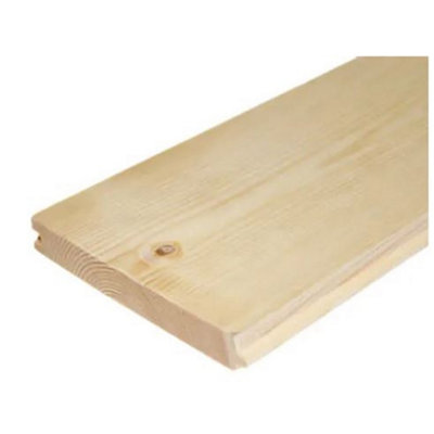 PACK OF 10 (Total 10 Units)- Redwood PTG V-Grooved Matching - 16mm x 100mm (Act Size 12 x 96mm) x 3600mm Length