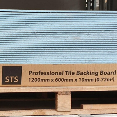 PACK OF 10 (Total 10 Units) - STS Professional Tile Backer Board - 1200mm x 600mm x 10mm