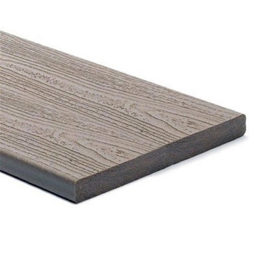 Pack of 10 (Total 10 Units) - Transcend Composite Fascia Decking Boards - 184mm (W) x 14mm (H) x 3660mm (L) - New Gravel Path