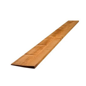 PACK OF 10 (Total 10 Units) - Treated Feather Edge Board Brown - 22mm x 100mm x 1800mm Length