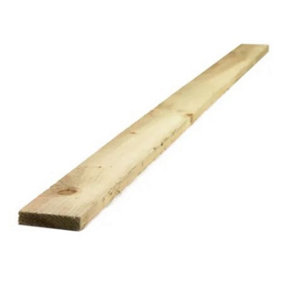 PACK OF 10 (Total 10 Units) - Treated Sawn Carcassing Green - 22mm x 100mm x 4800mm Length