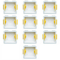 Pack of 10 x Appleby SB619 Dry Lining Wall Boxes 35 mm Deep 1 Gang