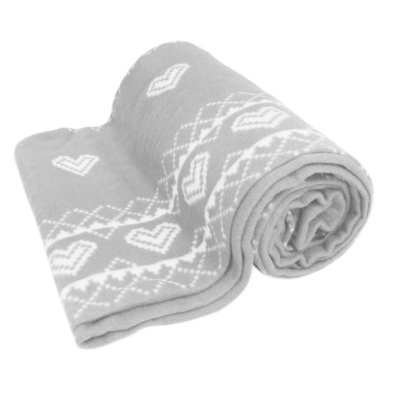 Pack of 10 x Nordic Print Fleece Blanket Throw DIY at B&Q