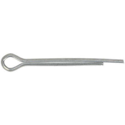 Pack of 100 Zinc Plated Split Pins - 2mm x 25mm Metric Cotter Pins for Secure Fastening