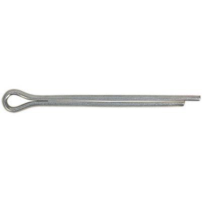 Pack of 100 Zinc Plated Split Pins - 4mm x 51mm Metric Cotter Pins for Secure Fastening