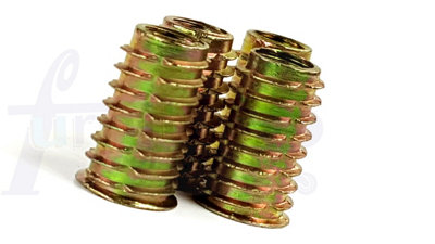Pack of 12 M10 D-Type Insert Nuts (D Nuts) strong permanent thread for  wood.