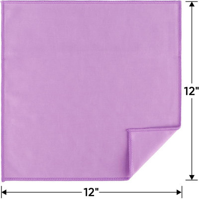 Crystal Clear Oversized Microfiber Cleaning Cloth – 12″ X 12″ – Pink – Reusable, Washable, Eco Friendly For Screens, Lens, Phones