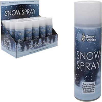Pack of 12 White Snow Spray 85ml with 8 Premium Gift Wrapping Papers 70 ...
