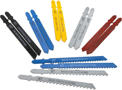 Pack Of 14 Jigsaw Blades Set Comes In A Case For Easy Storage Heavy Duty - 6