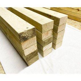 PACK OF 15 - LENGTH 2.4m - 70mm CLS Framing C16 Structural Graded Timber (45mm x 70mm) - Pressure Treated Timber