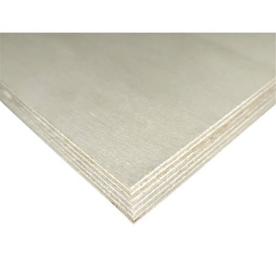 PACK OF 15 (Total 15 Units) - 2440mm x 1220mm x 24.0mm (8x4ft) Poplar Faced Plywood Birch Alternative Hardwood Ply