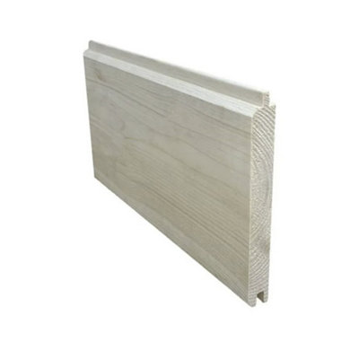 PACK OF 15 (Total 15 Units) - 25mm x 125mm (21mm x 120mm Finish) Planed Tongue & Groove Matchboard Timber Cladding - 4.5m Length