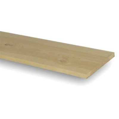 PACK OF 15 (Total 15 Units) - 25mm x 275mm (21mm x 270mm Finish) Planed All Round Redwood Timber - 3.3m Length
