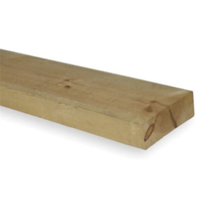 PACK OF 15 (Total 15 Units) - 47mm x 175mm (7" x 2") Sawn Timber Carcassing Wood Softwood Timber - 3.6m Length