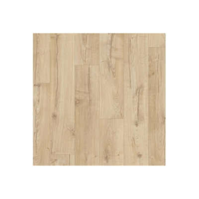 Pack of 15 (Total 15 Units) 8mm Thick Classic Oak Beige Laminate Flooring - 1380mm (L) x 190mm (W) - 27.52m2 Coverage