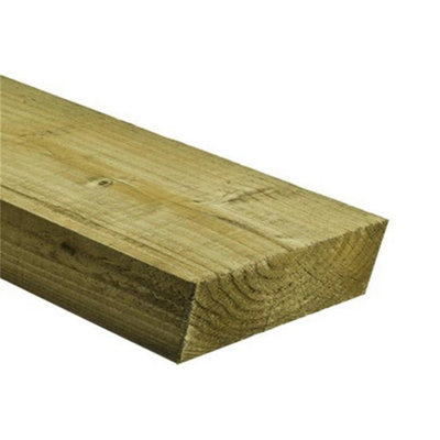 Pack of 15 (Total 15 Units) - C24 Pressure Treated Carcassing Timber - 47mm (W) x 225mm (H) - Length 4200mm