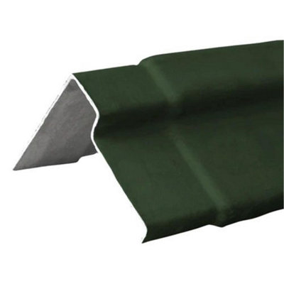 PACK OF 15 (Total 15 Units) - Fibre Cement Right Handed Vergeline Barge Board - Green - 3050mm