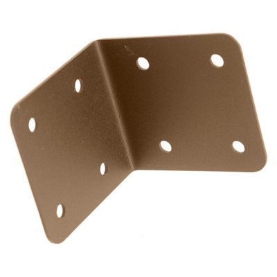 Pack of 15 (Total 15 Units) - Internal Sleeper Corner Support Bracket - Brown - 85mm (L)