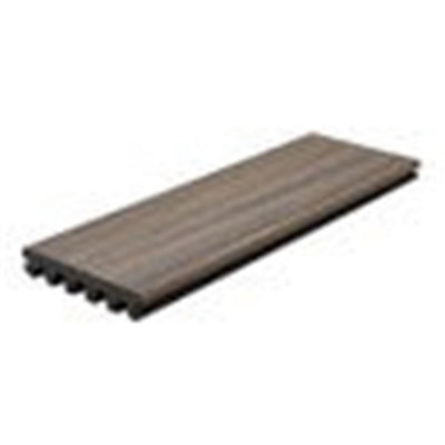 Pack of 15 (Total 15 Units) - Natural Enhance Grooved Edge Composite Deck Boards - 140mm(W) x 25mm(H) x 4880mm(L) - Rocky Harbour