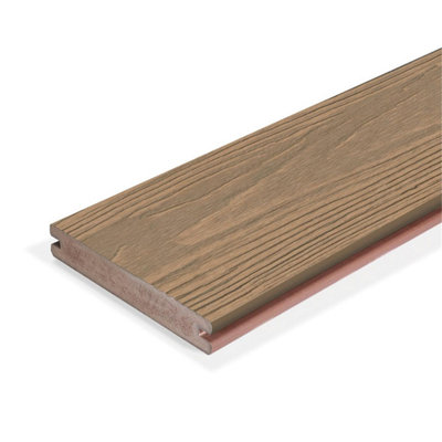 Pack of 15 (Total 15 Units) - Premium Apex Grooved Deck Boards - 140mm (W) x 24mm (H) x 4800mm (L) - Himalayan Cedar
